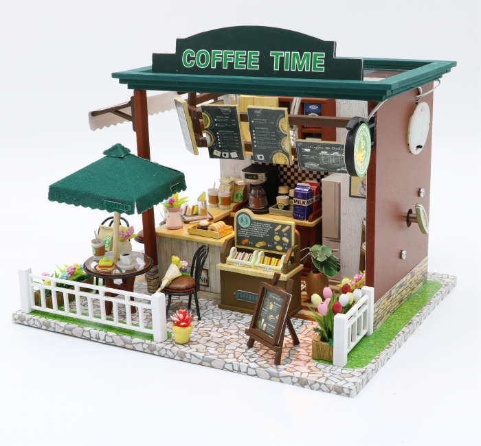 Casa miniatura 3D, Coffee time, DIY, 20x16x16cm [5]