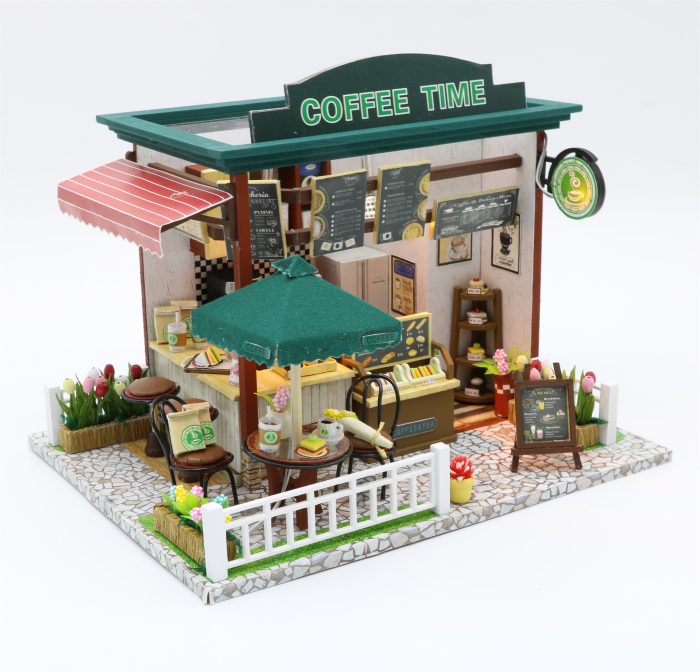 Casa miniatura 3D, Coffee time, DIY, 20x16x16cm [3]