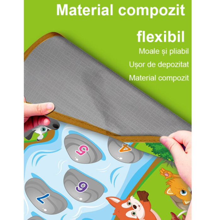 Covoras muzical interactiv copii,  melodii si sunete, taste numeric, 80x50cm [4]