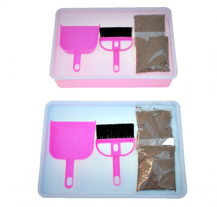 Cutie senzoriala luminoasa pentru desenat in nisip, pentru adulti si copii, lumini LED alimentate cu USB, 39x26.5x8 cm [5]