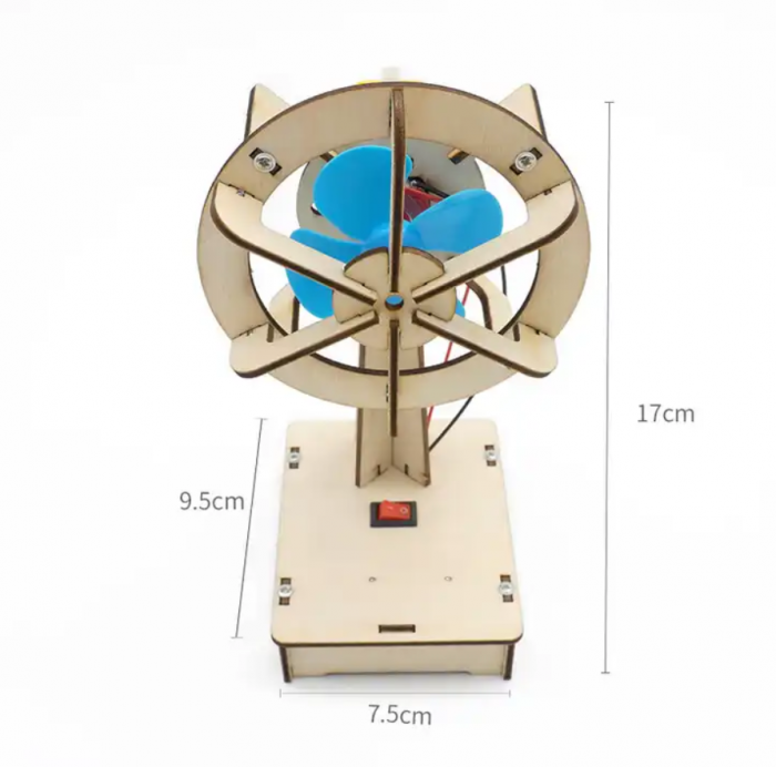 Ventilator oscilant STEAM, Kit DIY-do It Yourself, 9x8x17 cm [6]