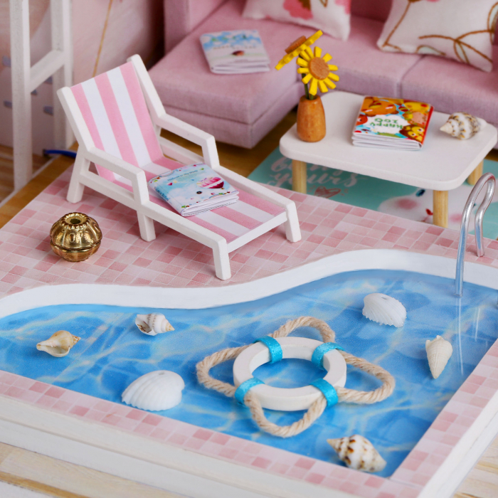 Casa in miniatura 3D, First love, DIY, 23x18x18.7cm [10]