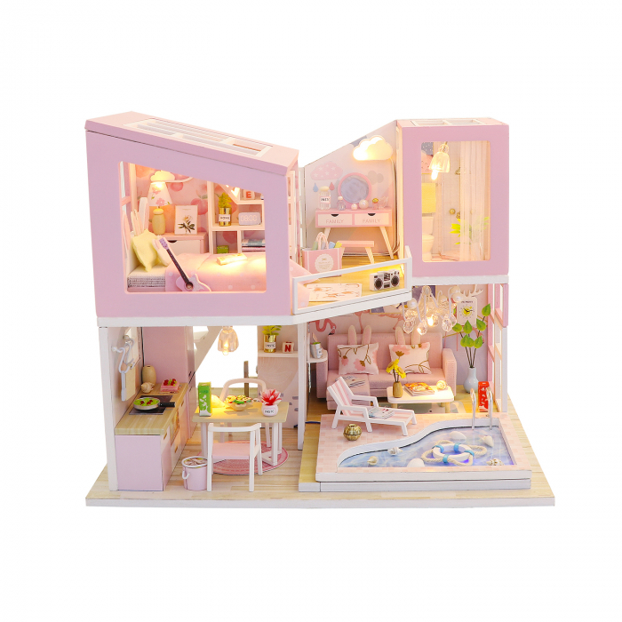 Casa in miniatura 3D, First love, DIY, 23x18x18.7cm [3]