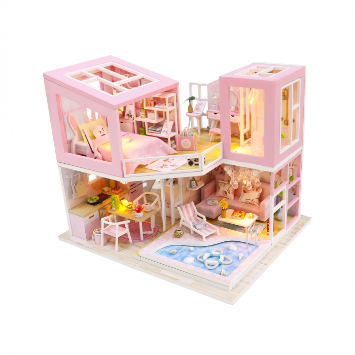 Casa in miniatura 3D, First love, DIY, 23x18x18.7cm [2]