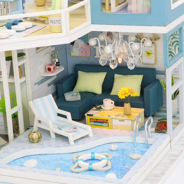 Casa in miniatura 3D, First meet, DIY,  23x18x18.7cm [8]