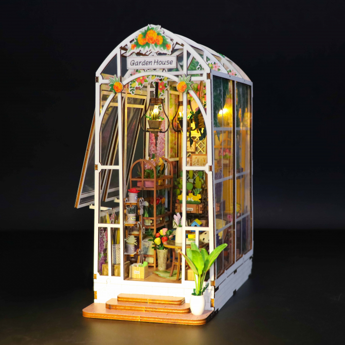Casa in miniatura 3D, Garden House, DIY, 21.8x13.6x23.2cm [10]