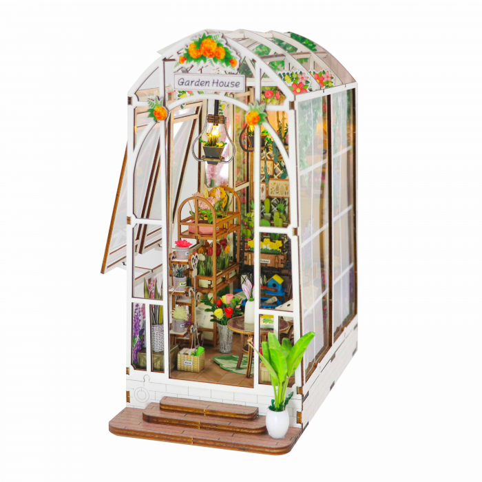 Casa in miniatura 3D, Garden House, DIY, 21.8x13.6x23.2cm [2]