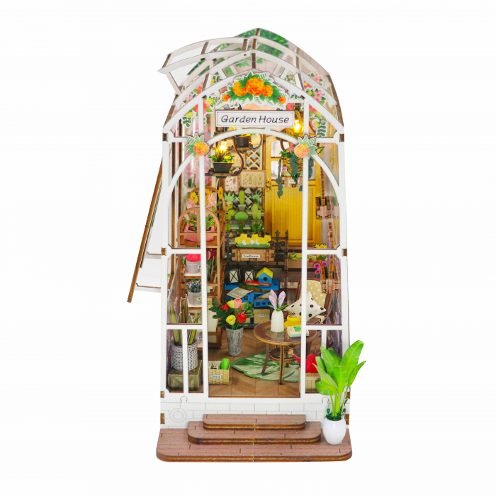 Casa in miniatura 3D, Garden House, DIY, 21.8x13.6x23.2cm [3]