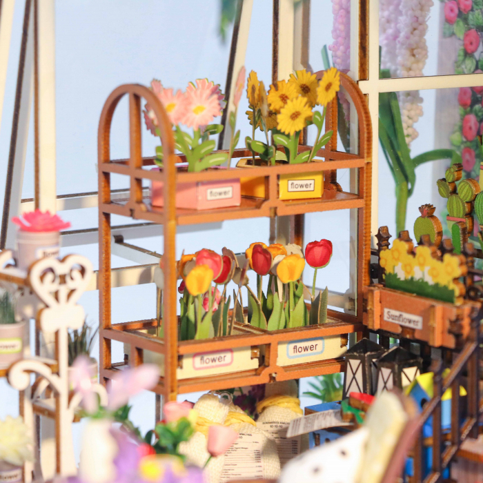 Casa in miniatura 3D, Garden House, DIY, 21.8x13.6x23.2cm [7]