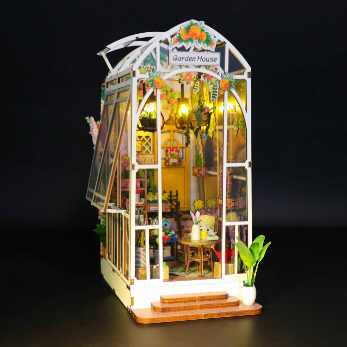 Casa in miniatura 3D, Garden House, DIY, 21.8x13.6x23.2cm [11]