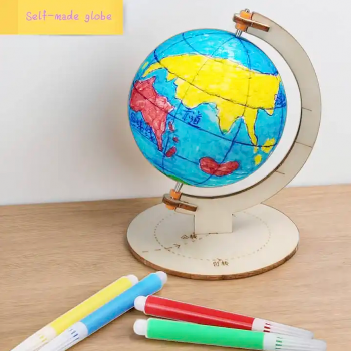 Globul pamantesc STEAM, ​​Kit DIY-do It Yourself, 8x8x11 cm [3]