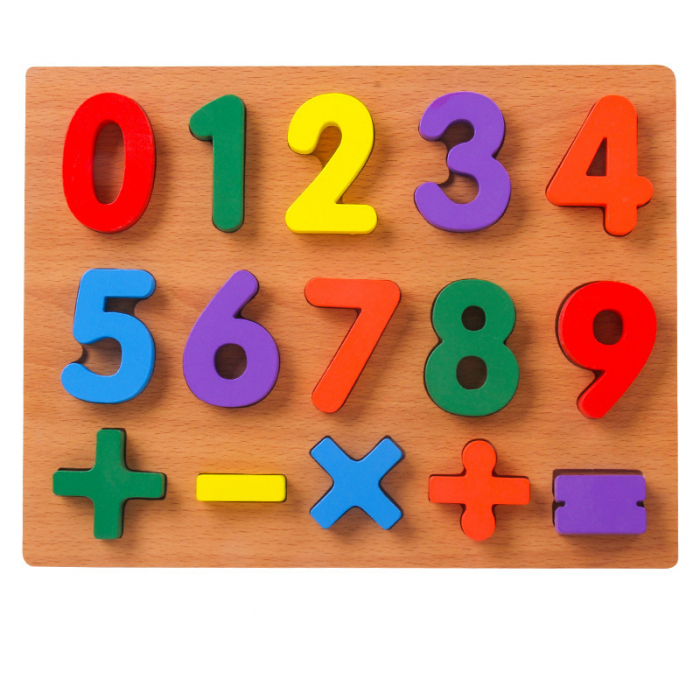 Puzzle incastru din lemn cu litere mici, litere mari, cifre, forme, cifre 1-20, 3D [2]