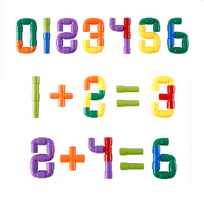 Joc de construit cu tuburi, 72 piese [4]