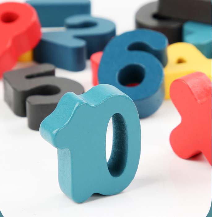 Joc Montessori Educativ Puzzle 3D Numere si cilindrii [3]
