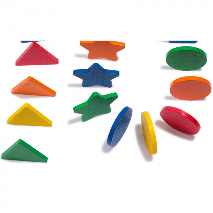 Jucarie educationala sortare,asociere culori si forme, 39 piese, 29 x 7.5 x 9.5 cm [6]