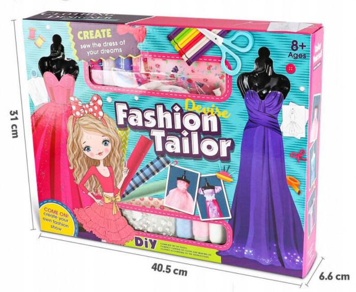 Set creativ pentru viitorul designer de modă, Fashion tailor, Multicolor [6]