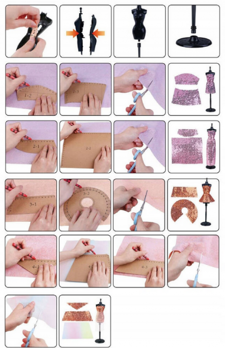 Set creativ pentru viitorul designer de modă, Fashion tailor, Multicolor [4]