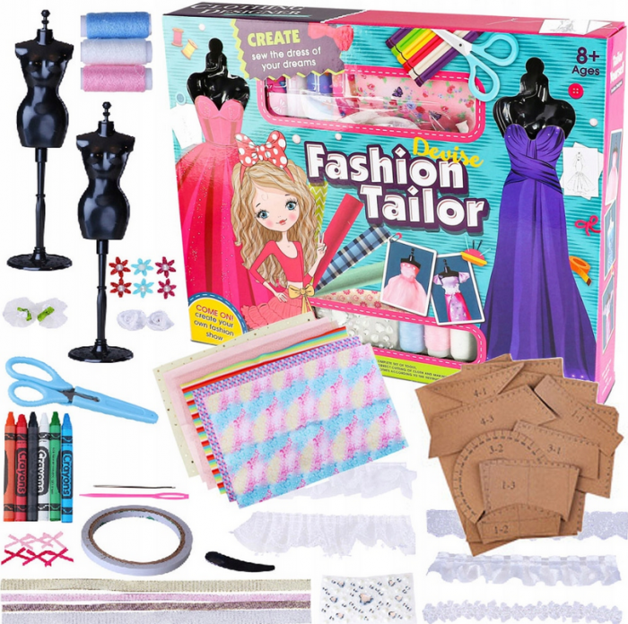 Set creativ pentru viitorul designer de modă, Fashion tailor, Multicolor [2]