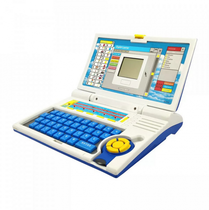 Laptop Educational pentru Copii, English Learner, invatarea literelor si cifrelor, 20 de activitati, 22x17x2 cm [3]