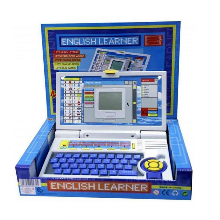 Laptop Educational pentru Copii, English Learner, invatarea literelor si cifrelor, 20 de activitati, 22x17x2 cm [5]