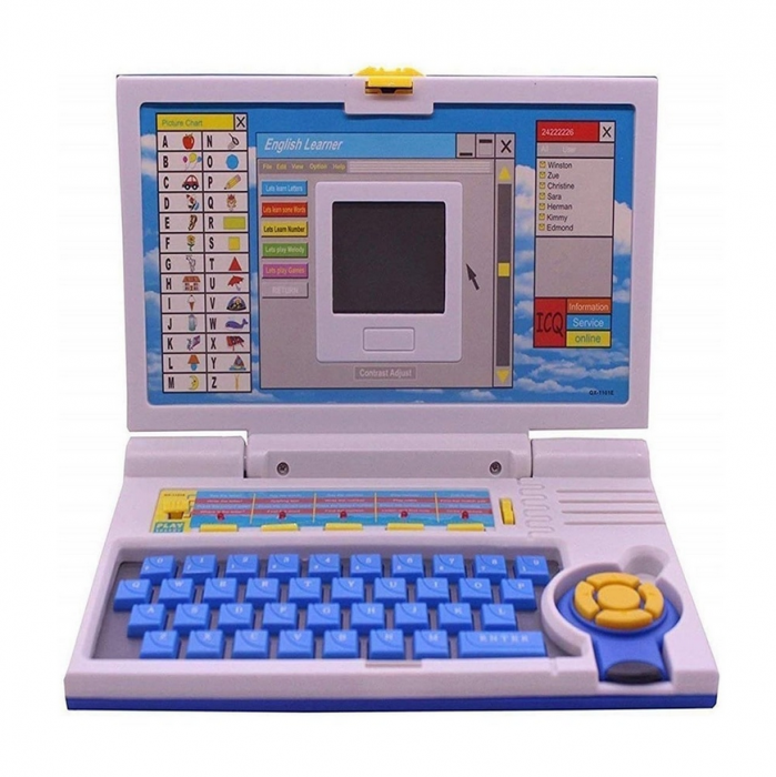 Laptop Educational pentru Copii, English Learner, invatarea literelor si cifrelor, 20 de activitati, 22x17x2 cm [7]