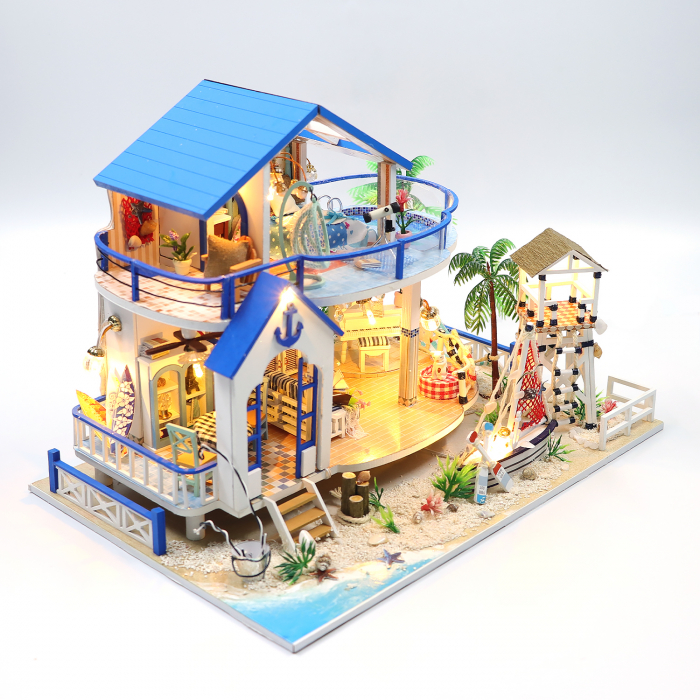 Casa in miniatura 3D, Legend Of The Blue Sea, DIY, 32x21.5x22cm [2]