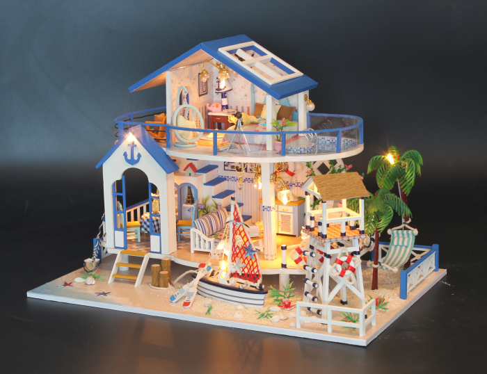 Casa in miniatura 3D, Legend Of The Blue Sea, DIY, 32x21.5x22cm [13]