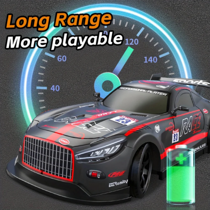 Masina cu telecomanda Drift , lumini, efect de fum (abur), incarcare USB, acumulator inclus 3.7V, 28x12.5x7.7cm [4]