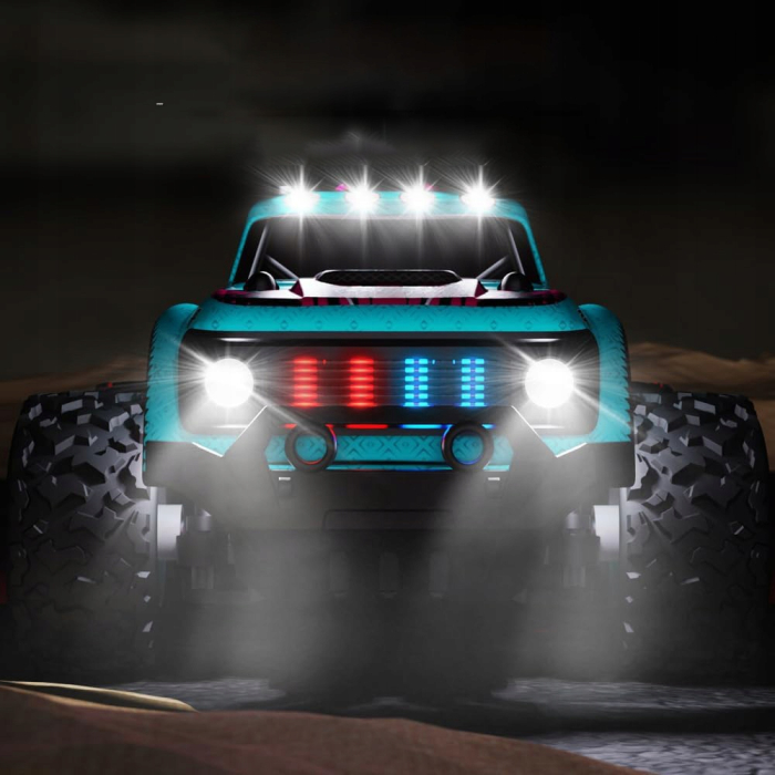 Masina de teren 4x4 cu telecomanda Strong Grip, lumini, acumulator inclus, 20x13.5x9 cm [3]