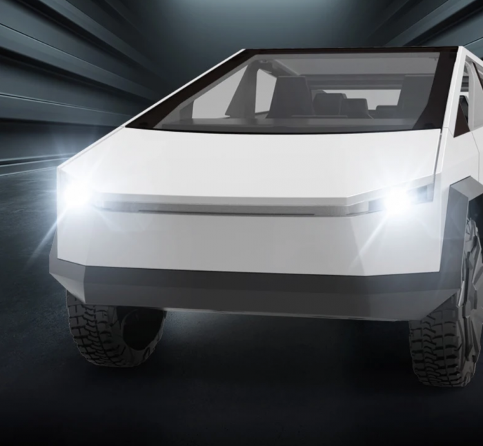 Masina metalica tip Tesla Cybertruck cu ATV, sunete realistice, Farurile si stopurile lumineaza, Usile, capota si portbagajul se deschid, 18,5x7x6cm. [9]