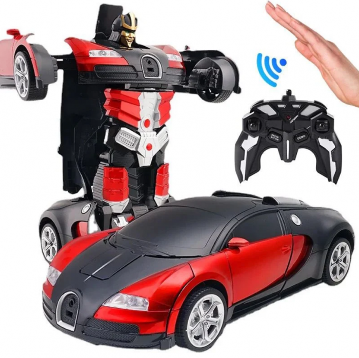 Masina Transformers cu telecomanda, Robocar 2in1, incarcare USB, acumulator inclus, 22x4.5x10 cm [2]
