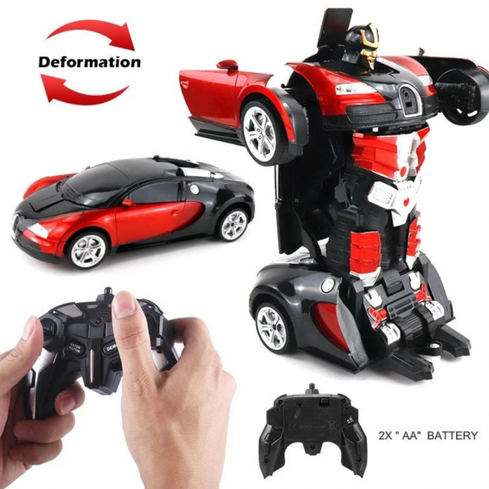 Masina Transformers cu telecomanda, Robocar 2in1, incarcare USB, acumulator inclus, 22x4.5x10 cm [7]