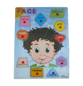 Puzzle cu butoni Corp Uman sau Fata . 28 x 20 x 6 cm [4]