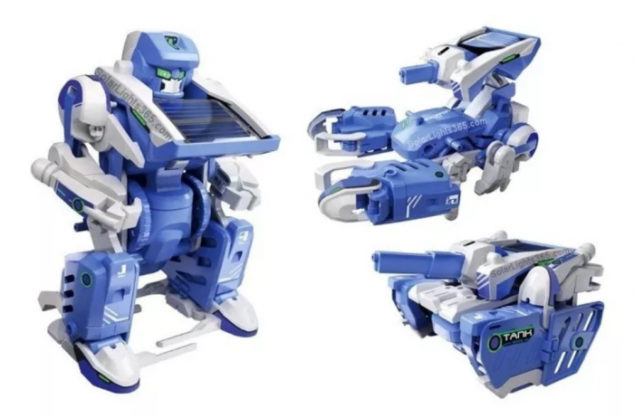 Robot cu energie solara 3 in 1 Robot-tanc-scorpion STEAM, Kit DIY-do It Yourself [6]