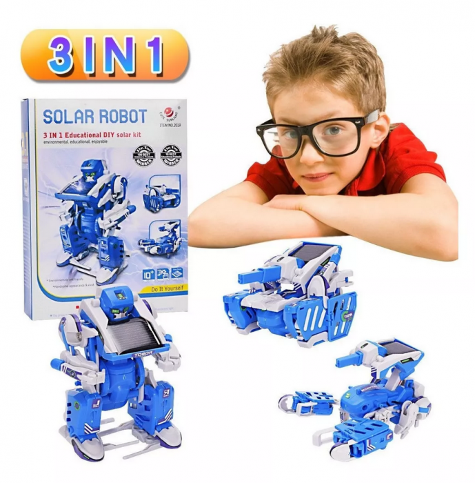 Robot cu energie solara 3 in 1 Robot-tanc-scorpion STEAM, Kit DIY-do It Yourself [4]