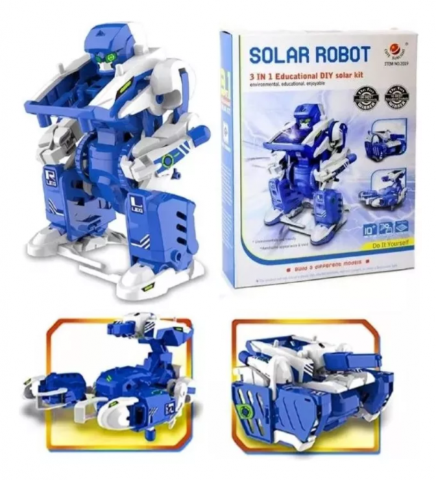 Robot cu energie solara 3 in 1 Robot-tanc-scorpion STEAM, Kit DIY-do It Yourself [2]