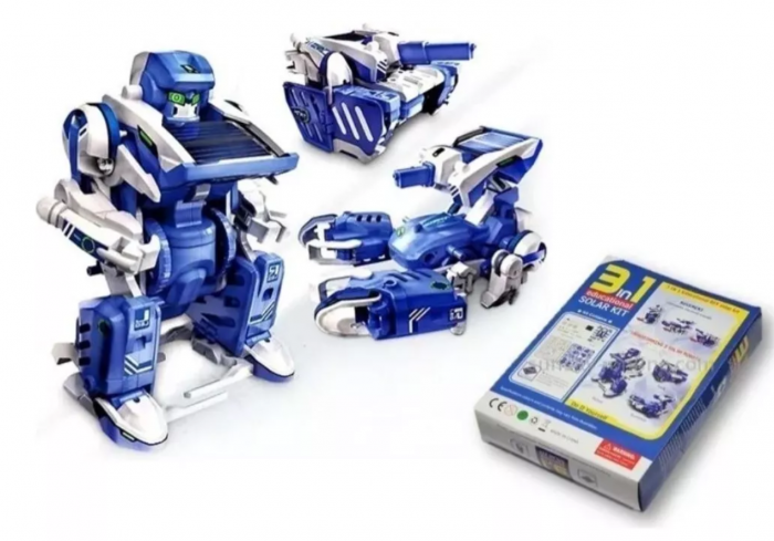 Robot cu energie solara 3 in 1 Robot-tanc-scorpion STEAM, Kit DIY-do It Yourself [3]