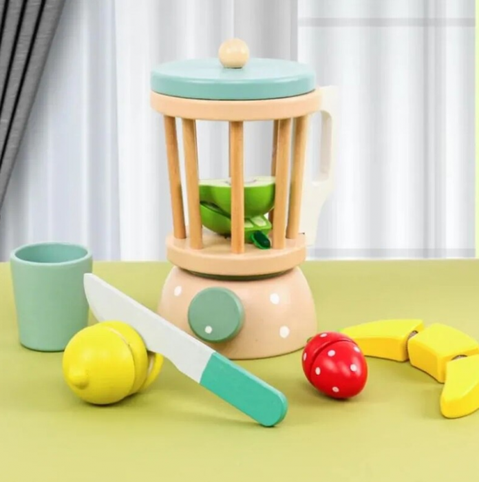 Set blender din lemn cu fructe, Kabi, +3ani [6]
