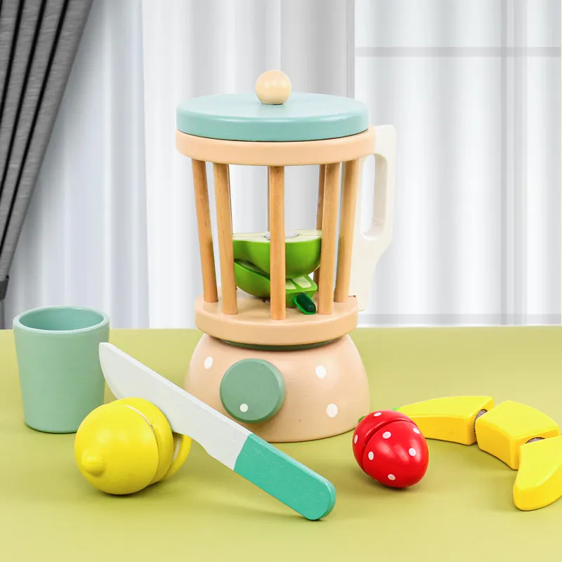 Set blender din lemn cu fructe, Kabi, +3ani [3]