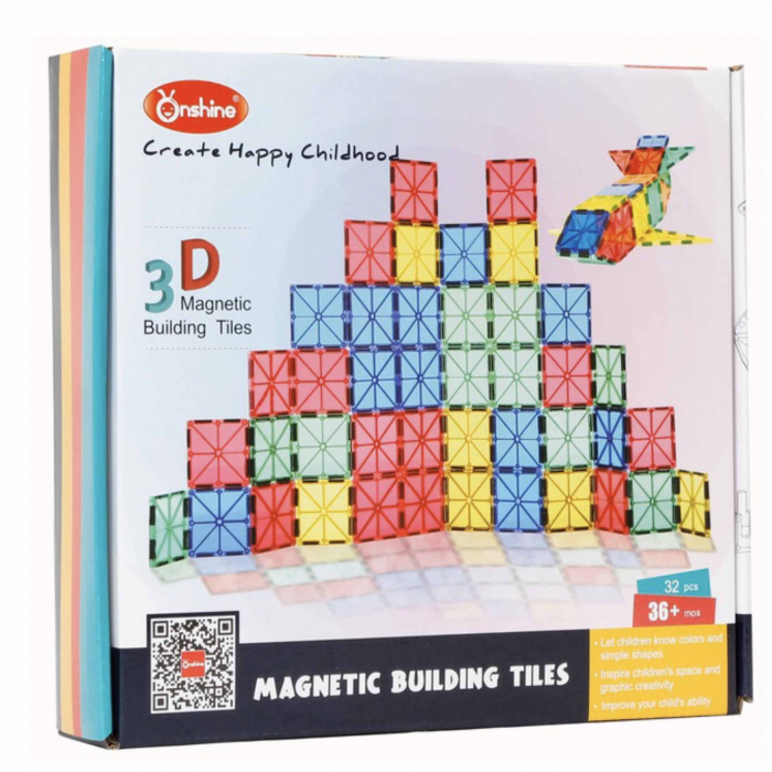 Set piese magnetice 3D Magnetic Building Tiles, 32 piese [2]