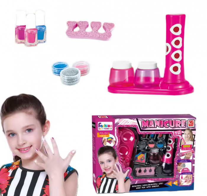 Set de manichiura/pedichiura pentru copii si accesorii, +5 ani, 37 x 27 x 6 cm [5]