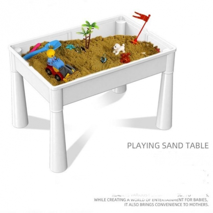 Set masa 5 in 1 si scaun cu lego tip duplo, 426 pcs, 80x37.5x32cm [3]