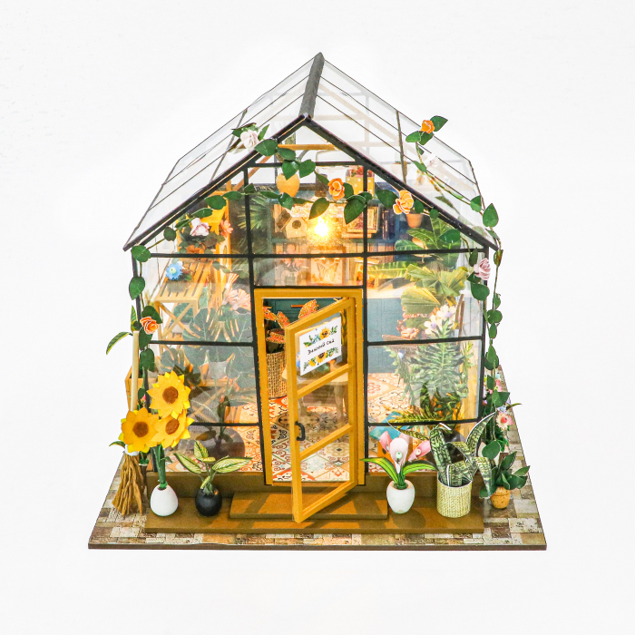 Casa in miniatura 3D, Sunshine Flower House, DIY, 20x 18 x19 cm [3]