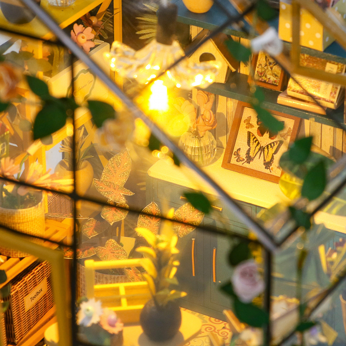 Casa in miniatura 3D, Sunshine Flower House, DIY, 20x 18 x19 cm [10]