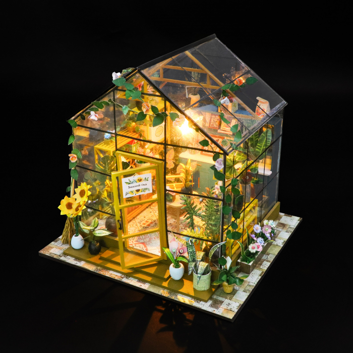 Casa in miniatura 3D, Sunshine Flower House, DIY, 20x 18 x19 cm [4]