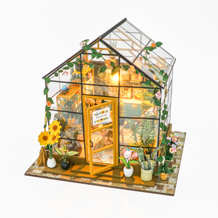 Casa in miniatura 3D, Sunshine Flower House, DIY, 20x 18 x19 cm [2]
