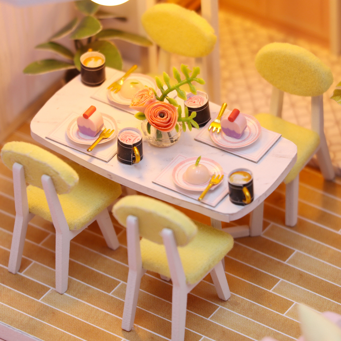Casa in miniatura 3D, Sweet time, DIY, 20x18x19.3cm [5]