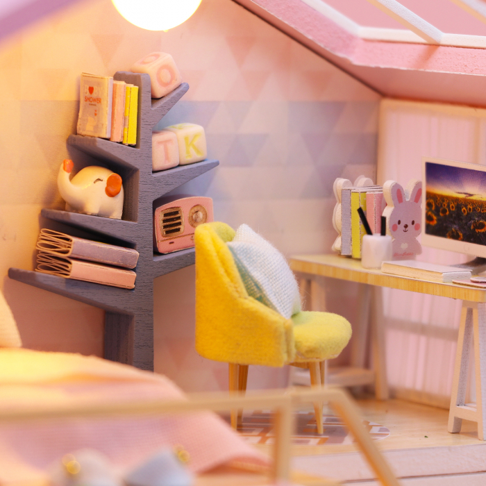 Casa in miniatura 3D, Sweet time, DIY, 20x18x19.3cm [6]
