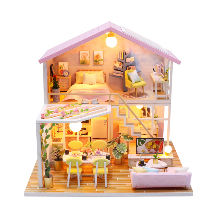 Casa in miniatura 3D, Sweet time, DIY, 20x18x19.3cm [2]