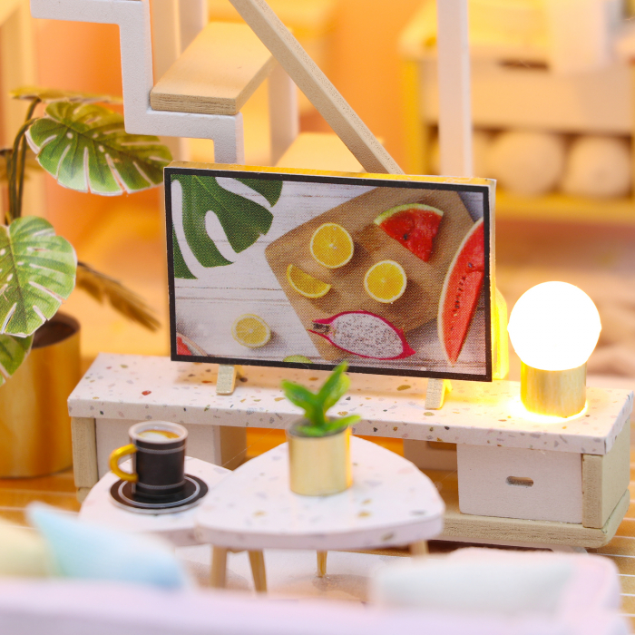 Casa in miniatura 3D, Sweet time, DIY, 20x18x19.3cm [4]